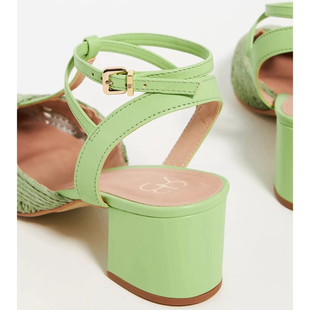 Anthropologie x Rafealla Booz Woven Jute Heeled Sandals Block Heel NWT SZ 10 - Picture 4 of 12